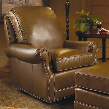 Traditional Press Back Swivel Chair